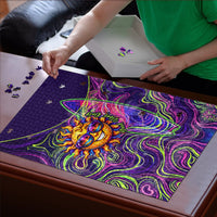 Waimanalo Hawaii Sun Rabbit Puzzle Psychedelic Trippy Neon Swirl Graphic TS04 - Polynesian Pride