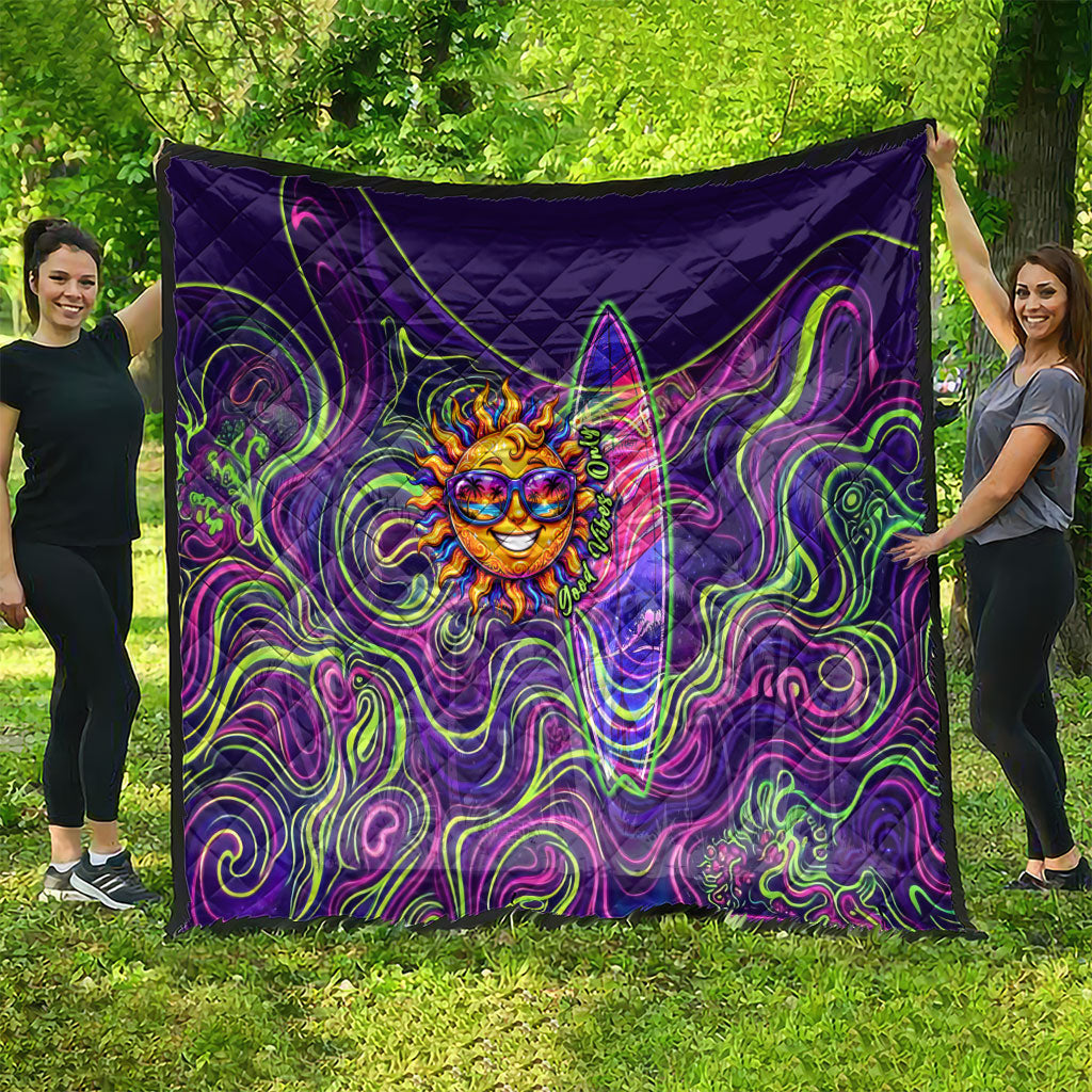 Waimanalo Hawaii Sun Rabbit Quilt Psychedelic Trippy Neon Swirl Graphic TS04 - Polynesian Pride