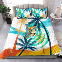 Hawaii Waimanalo Sea Turtle Bedding Set Cute Tropical Beach Aloha Spirit Cartoon TS04 - Polynesian Pride