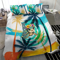 Hawaii Waimanalo Sea Turtle Bedding Set Cute Tropical Beach Aloha Spirit Cartoon TS04 - Polynesian Pride