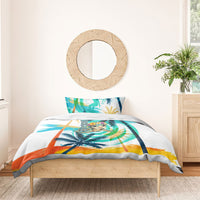 Hawaii Waimanalo Sea Turtle Bedding Set Cute Tropical Beach Aloha Spirit Cartoon TS04 - Polynesian Pride