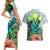 Polynesian Hawaii Couples Matching Short Sleeve Bodycon Dress and Hawaiian Shirt Kanaka with Crab Tribal tattoo TS04 - Polynesian Pride