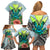 Polynesian Hawaii Family Matching Off Shoulder Short Dress and Hawaiian Shirt Kanaka with Crab Tribal tattoo TS04 - Polynesian Pride