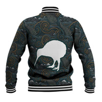 New Zealand is Calling and I Must Go Baseball Jacket Kiwi Bird Silhouette TS04 - Polynesian Pride