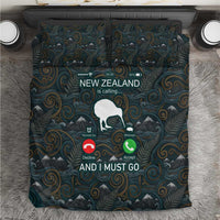 New Zealand is Calling and I Must Go Bedding Set Kiwi Bird Silhouette TS04 Multicolor - Polynesian Pride