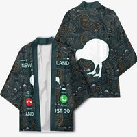 New Zealand is Calling and I Must Go Kimono Kiwi Bird Silhouette TS04 - Polynesian Pride