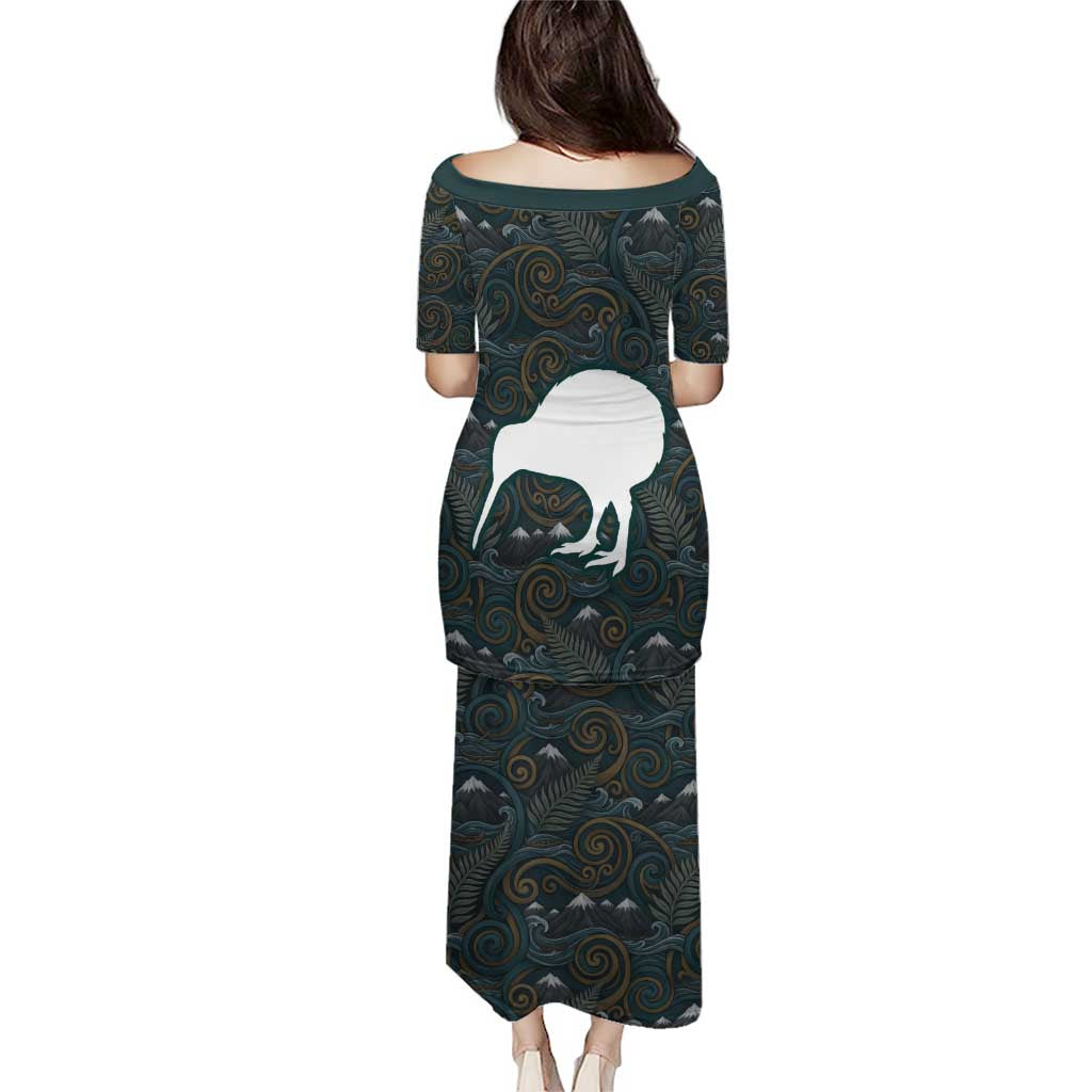 New Zealand is Calling and I Must Go Puletasi Kiwi Bird Silhouette TS04 - Polynesian Pride