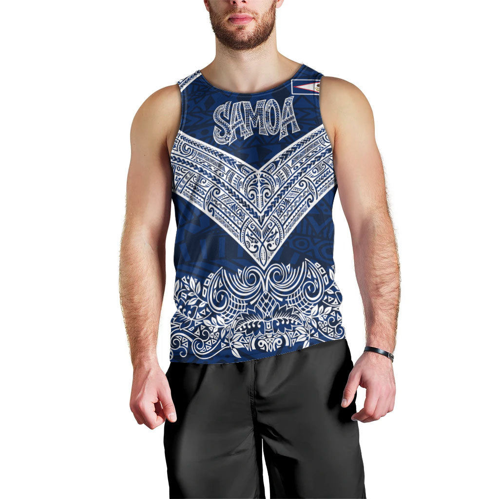 American Samoa Eagle Men Tank Top Sea Turtle Traditional Polynesian Tribal Tattoo TS04 - Polynesian Pride