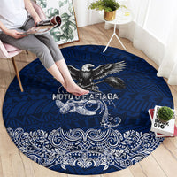 American Samoa Eagle Round Carpet Sea Turtle Traditional Polynesian Tribal Tattoo TS04 - Polynesian Pride