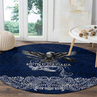 American Samoa Eagle Round Carpet Sea Turtle Traditional Polynesian Tribal Tattoo TS04 - Polynesian Pride