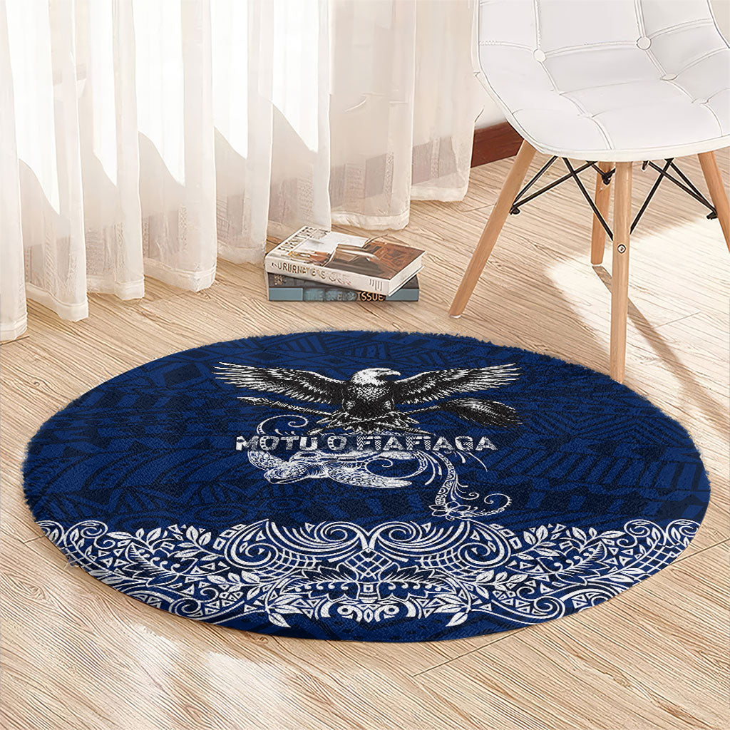 American Samoa Eagle Round Carpet Sea Turtle Traditional Polynesian Tribal Tattoo TS04 - Polynesian Pride