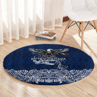 American Samoa Eagle Round Carpet Sea Turtle Traditional Polynesian Tribal Tattoo TS04 - Polynesian Pride