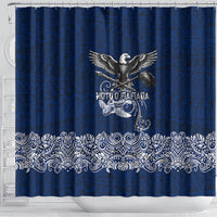 American Samoa Eagle Shower Curtain Sea Turtle Traditional Polynesian Tribal Tattoo TS04 - Polynesian Pride
