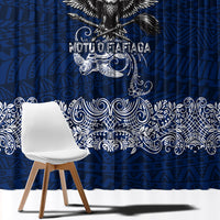 American Samoa Eagle Window Curtain Sea Turtle Traditional Polynesian Tribal Tattoo TS04 - Polynesian Pride