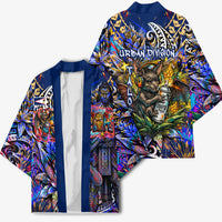 American Samoa Warrior Kimono Polynesian Fruit Bat Talofa Urban Graffiti Street Art TS04 - Polynesian Pride