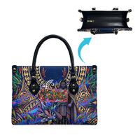 American Samoa Warrior Leather Bag Polynesian Fruit Bat Talofa Urban Graffiti Street Art TS04 - Polynesian Pride