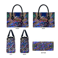 American Samoa Warrior Leather Bag Polynesian Fruit Bat Talofa Urban Graffiti Street Art TS04 - Polynesian Pride