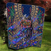 American Samoa Warrior Quilt Polynesian Fruit Bat Talofa Urban Graffiti Street Art TS04 - Polynesian Pride