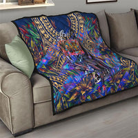 American Samoa Warrior Quilt Polynesian Fruit Bat Talofa Urban Graffiti Street Art TS04 - Polynesian Pride