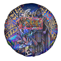 American Samoa Warrior Spare Tire Cover Polynesian Fruit Bat Talofa Urban Graffiti Street Art TS04 - Polynesian Pride