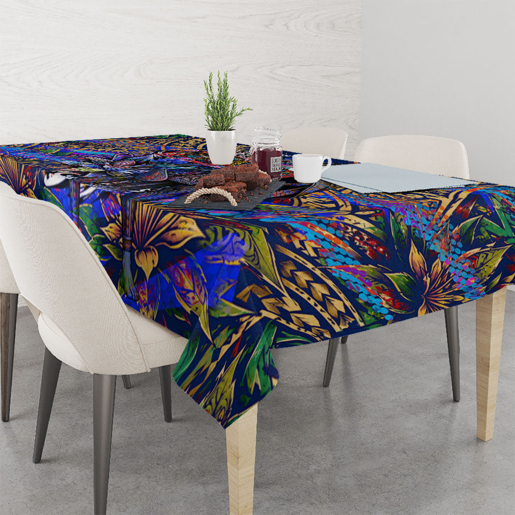 American Samoa Warrior Tablecloth Polynesian Fruit Bat Talofa Urban Graffiti Street Art TS04 - Polynesian Pride