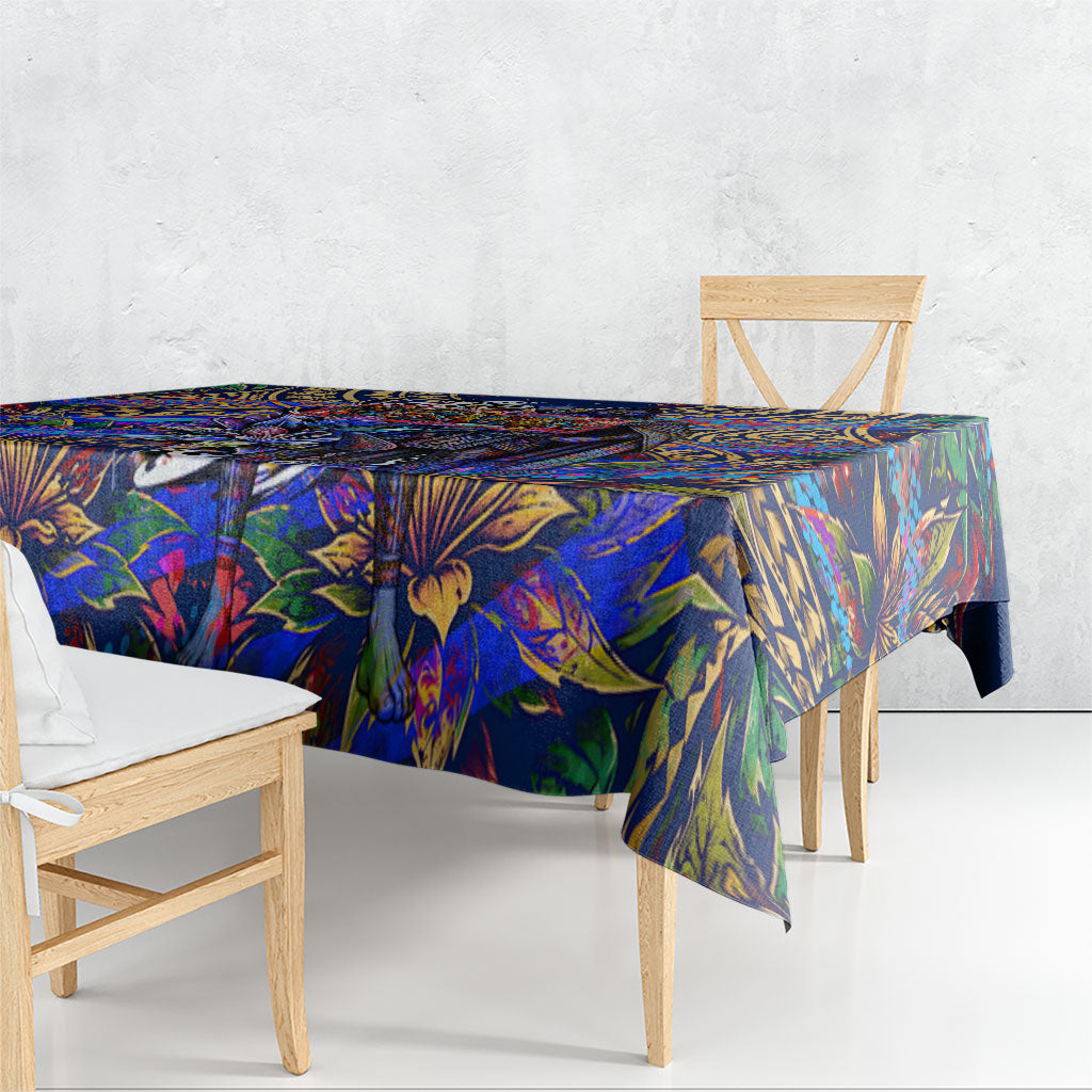 American Samoa Warrior Tablecloth Polynesian Fruit Bat Talofa Urban Graffiti Street Art TS04 - Polynesian Pride