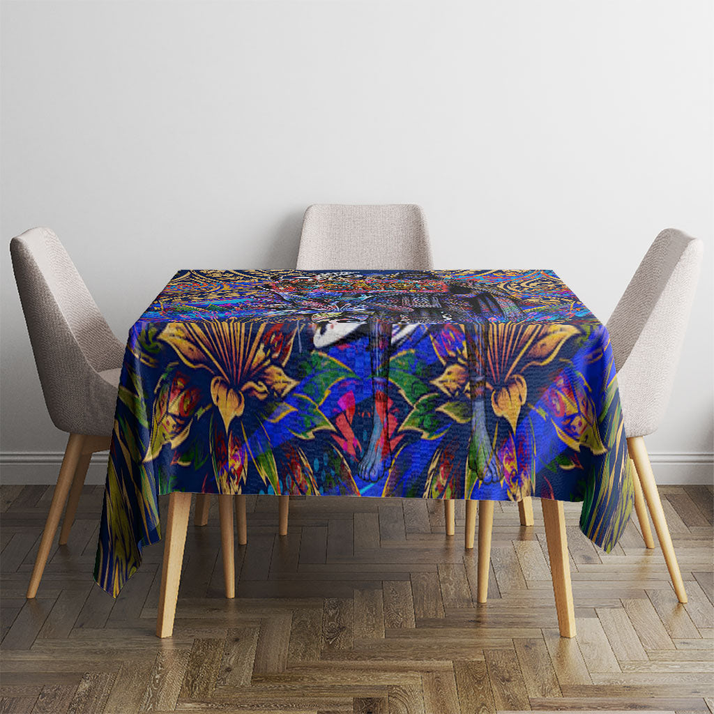American Samoa Warrior Tablecloth Polynesian Fruit Bat Talofa Urban Graffiti Street Art TS04 - Polynesian Pride
