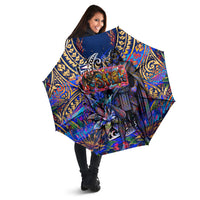 American Samoa Warrior Umbrella Polynesian Fruit Bat Talofa Urban Graffiti Street Art TS04 - Polynesian Pride
