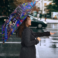American Samoa Warrior Umbrella Polynesian Fruit Bat Talofa Urban Graffiti Street Art TS04 - Polynesian Pride