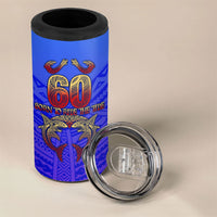 Personalized Polynesian 60th Birthday 4 in 1 Can Cooler Tumbler Polynesian Tribal Art Vintage Ocean Pattern TS04 - Polynesian Pride