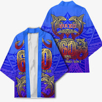 Personalized Polynesian 60th Birthday Kimono Polynesian Tribal Art Vintage Ocean Pattern TS04 - Polynesian Pride