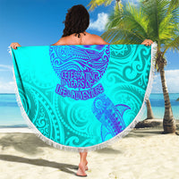 Personalized Polynesian 60th Birthday Island Life Since 1966 Beach Blanket Vibrant Tribal Tattoo Ocean Sunset Pattern TS04 - Polynesian Pride
