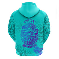 Personalized Polynesian 60th Birthday Island Life Since 1966 Hoodie Vibrant Tribal Tattoo Ocean Sunset Pattern TS04 - Polynesian Pride
