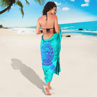Personalized Polynesian 60th Birthday Island Life Since 1966 Sarong Vibrant Tribal Tattoo Ocean Sunset Pattern TS04 - Polynesian Pride