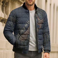New Zealand She’ll Be Right Bomber Puffer Jacket NZ Slang No. 8 Wire Map Pattern TS04 - Polynesian Pride