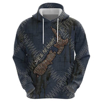 New Zealand She’ll Be Right Hoodie NZ Slang No. 8 Wire Map Pattern TS04 - Polynesian Pride