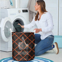 Tu Meke Maori New Zealand Slang Laundry Basket with Glow Neon Step Style TS04 - Polynesian Pride
