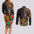 Polynesian Rottweiler Couples Matching Long Sleeve Bodycon Dress and Long Sleeve Button Shirts Polynesian Pattern And Rottweiler TS04 - Polynesian Pride