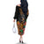 Polynesian Rottweiler Off The Shoulder Long Sleeve Dress Polynesian Pattern And Rottweiler TS04 - Polynesian Pride