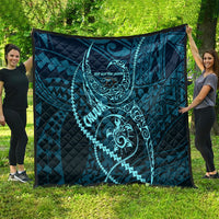 Chuuk Deep Into Truk Lagoon Quilt Polynesian Tribal Pattern Wreck Diving Teal Ship Art TS04 - Polynesian Pride