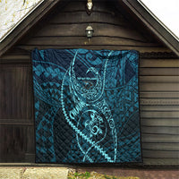 Chuuk Deep Into Truk Lagoon Quilt Polynesian Tribal Pattern Wreck Diving Teal Ship Art TS04 - Polynesian Pride