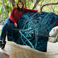 Chuuk Deep Into Truk Lagoon Quilt Polynesian Tribal Pattern Wreck Diving Teal Ship Art TS04 - Polynesian Pride