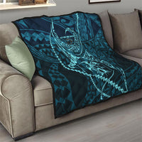 Chuuk Deep Into Truk Lagoon Quilt Polynesian Tribal Pattern Wreck Diving Teal Ship Art TS04 - Polynesian Pride