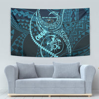 Chuuk Deep Into Truk Lagoon Tapestry Polynesian Tribal Pattern Wreck Diving Teal Ship Art TS04 - Polynesian Pride