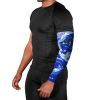 Chuuk Micronesian Roots Arm Sleeves Polynesian Tribal Pattern Hibiscus Flower And Stingray Art TS04 - Polynesian Pride