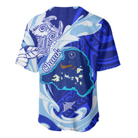 Chuuk Micronesian Roots Baseball Jersey Polynesian Tribal Pattern Hibiscus Flower And Stingray Art TS04 - Polynesian Pride