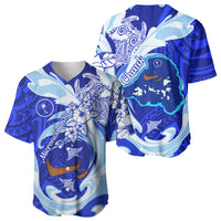 Chuuk Micronesian Roots Baseball Jersey Polynesian Tribal Pattern Hibiscus Flower And Stingray Art TS04 - Polynesian Pride