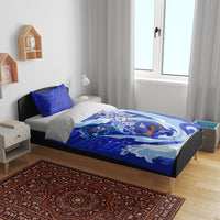 Chuuk Micronesian Roots Bedding Set Polynesian Tribal Pattern Hibiscus Flower And Stingray Art TS04 - Polynesian Pride