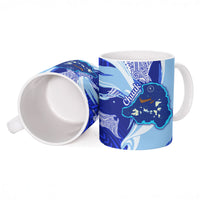 Chuuk Micronesian Roots Ceramic Mug Polynesian Tribal Pattern Hibiscus Flower And Stingray Art TS04 - Polynesian Pride