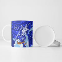Chuuk Micronesian Roots Ceramic Mug Polynesian Tribal Pattern Hibiscus Flower And Stingray Art TS04 - Polynesian Pride